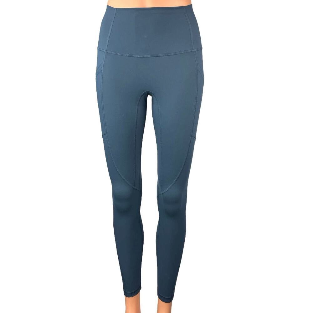 Everlane Women's Blue High Waisted Perform Yoga Athletic Leggings Pants Size XS